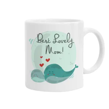 Mothers Day, whales, Ceramic coffee mug, 330ml