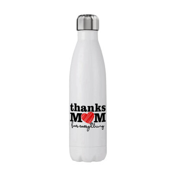 Thanks mom for everything, Stainless steel, double-walled, 750ml