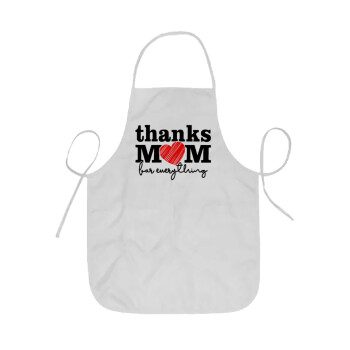 Thanks mom for everything, Ποδιά Σεφ ολόσωμη κοντή  Παιδική (44x62cm)