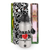 Easter Set, metallic Silver aluminum water bottle (500ml) & scented flat Easter candle (30cm) (PINK)