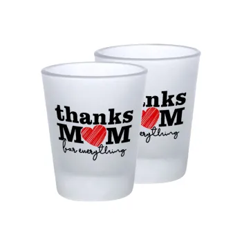 Thanks mom for everything, Σφηνοπότηρα γυάλινα 45ml του πάγου (2 τεμάχια)