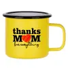 Metallic enamel MATT Yellow cup 360ml