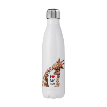Mothers Day, Cute giraffe, Stainless steel, double-walled, 750ml