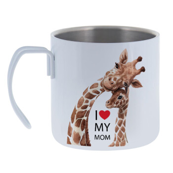 Mothers Day, Cute giraffe, Mug Stainless steel double wall 400ml