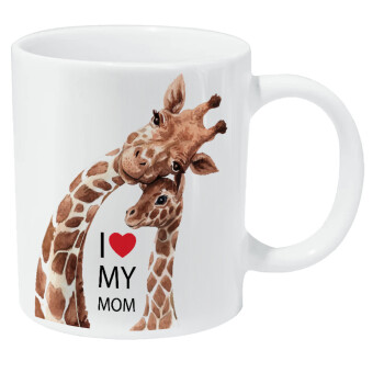 Mothers Day, Cute giraffe, Κούπα Giga, κεραμική, 590ml