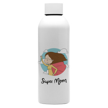 Super mom, Μεταλλικό παγούρι νερού, 304 Stainless Steel 800ml