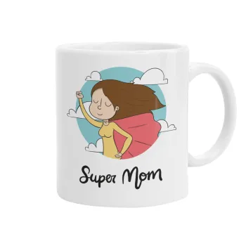 Super mom, Κούπα, κεραμική, 330ml