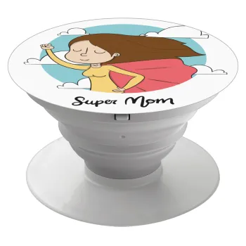 Super mom, Phone Holders Stand  White Hand-held Mobile Phone Holder