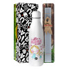 Easter Set, metallic stainless thermos bottle (500ml) & scented flat Easter candle (30cm) (GRAY)