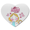 Mousepad heart 23x20cm