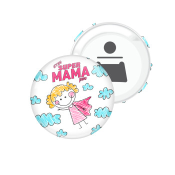 Στην SUPER μαμά μου, comic, Μαγνητάκι και ανοιχτήρι μπύρας στρογγυλό διάστασης 5,9cm