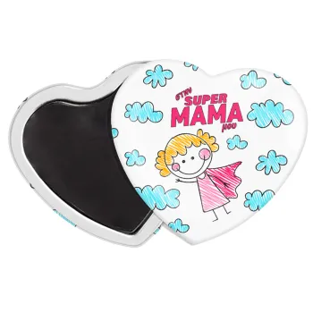 Στην SUPER μαμά μου, comic, Μαγνητάκι καρδιά (57x52mm)