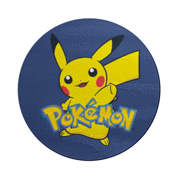 Pokemon pikachu, Επιφάνεια κοπής γυάλινη στρογγυλή (30cm)