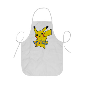 Pokemon pikachu, Ποδιά Σεφ ολόσωμη κοντή  Παιδική (44x62cm)