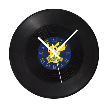 Pokemon pikachu, Ρολόι τοίχου Βινύλιο (30cm)