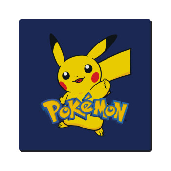 Pokemon pikachu, Τετράγωνο μαγνητάκι ξύλινο 6x6cm