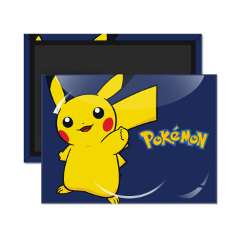Pokemon pikachu, Ορθογώνιο μαγνητάκι ψυγείου διάστασης 9x6cm