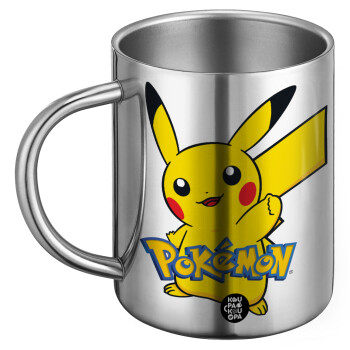 Pokemon pikachu, BIG Mug Stainless steel double wall (450ml)