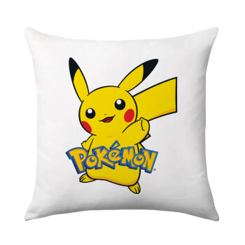 Pokemon pikachu, Μαξιλάρι καναπέ 40x40cm περιέχεται το  γέμισμα