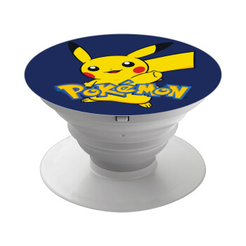 Pokemon pikachu, Pop Socket Λευκό Βάση Στήριξης Κινητού στο Χέρι