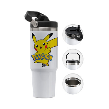 Pokemon pikachu, 30oz stainless Steel Tumbler with Handle