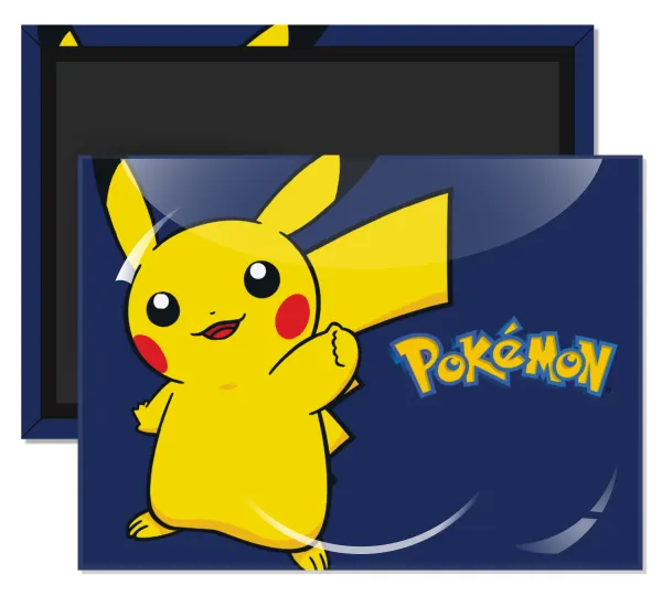 Pokemon pikachu — Rectangular fridge magnet, 9x6cm