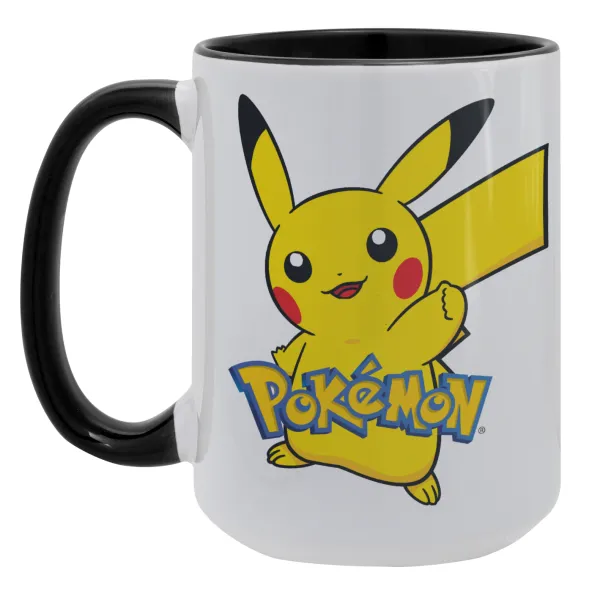 Pokemon pikachu — Mega 15oz Μαύρη