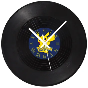 Pokemon pikachu, Ρολόι τοίχου Βινύλιο (30cm)