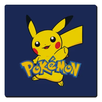 Pokemon pikachu, Τετράγωνο μαγνητάκι ξύλινο 6x6cm