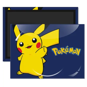 Pokemon pikachu, Ορθογώνιο μαγνητάκι ψυγείου διάστασης 9x6cm