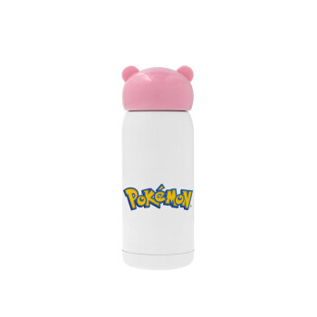 Pokemon, Ροζ ανοξείδωτο παγούρι θερμό (Stainless steel), 320ml