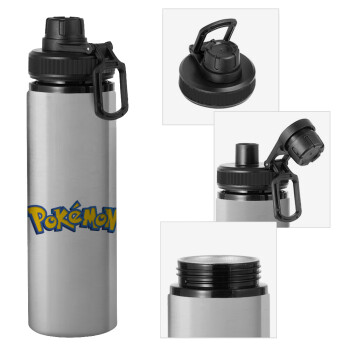 Pokemon, Metallic water bottle with safety cap, 850ml aluminum