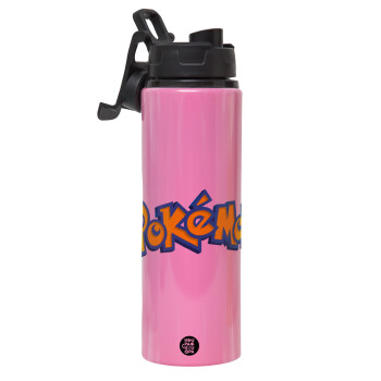 Pokemon, Metallic water bottle with safety lid, 850ml aluminum