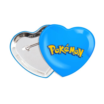 Pokemon, Κονκάρδα παραμάνα καρδιά (57x52mm)