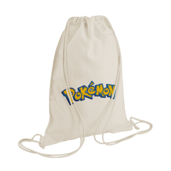 Pokemon, Τσάντα πλάτης πουγκί GYMBAG natural (28x40cm)