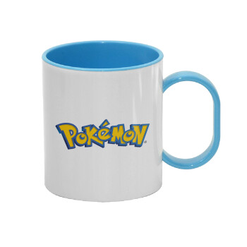 Pokemon, Κούπα (πλαστική) (BPA-FREE) Polymer Μπλε για παιδιά, 330ml