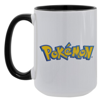 Pokemon, Κούπα Mega 15oz, κεραμική Μαύρη, 450ml
