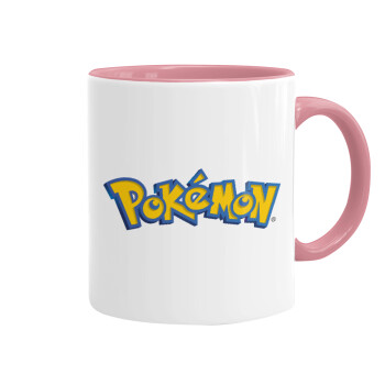 Pokemon, Κούπα χρωματιστή ροζ, κεραμική, 330ml