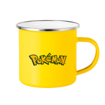 Pokemon, Κούπα Μεταλλική εμαγιέ Κίτρινη 360ml