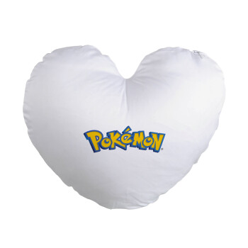 Pokemon, Μαξιλάρι καναπέ καρδιά 40x40cm περιέχεται το  γέμισμα