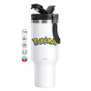 Mega Stainless steel Tumbler with lid, double wall 1,2L