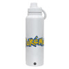 1L Stainless Steel Thermal Bottle with Phone Holder & Double Wall Insulation