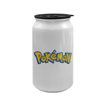 Pokemon, Κούπα ταξιδιού μεταλλική με καπάκι (tin-can) 500ml