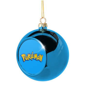 Pokemon, Χριστουγεννιάτικη μπάλα δένδρου Μπλε 8cm