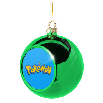 Pokemon, Χριστουγεννιάτικη μπάλα δένδρου Πράσινη 8cm