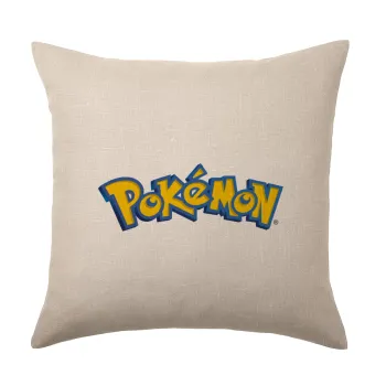 Pokemon, Μαξιλάρι καναπέ ΛΙΝΟ 40x40cm περιέχεται το  γέμισμα