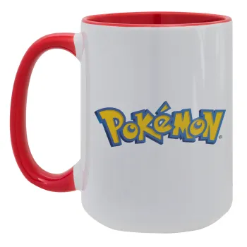 Pokemon, Κούπα Mega 15oz, κεραμική Κόκκινη, 450ml
