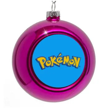 Pokemon, Purple Christmas tree ornament bauble 8cm
