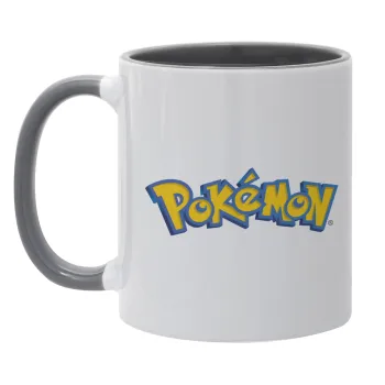 Pokemon, Κούπα χρωματιστή γκρι, κεραμική, 330ml
