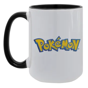 Pokemon, Κούπα Mega 15oz, κεραμική Μαύρη, 450ml